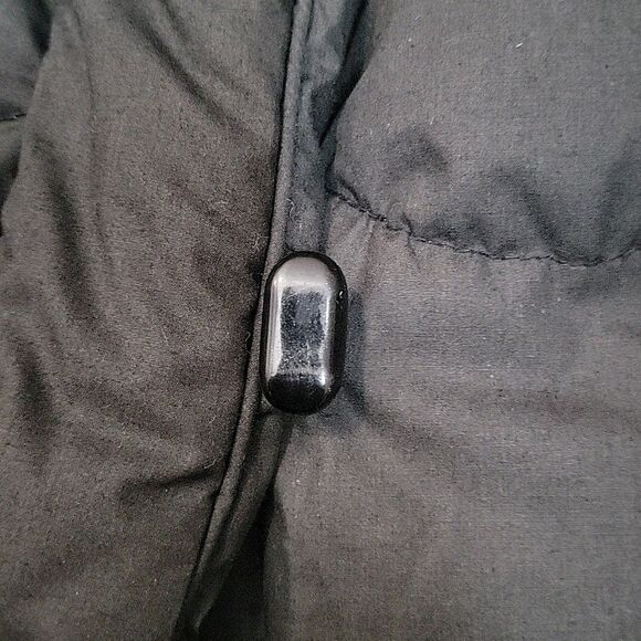 Vintage SAXTON HALL 80’s Long Quilted DOWN Puffer Winter Coat  Black Sz Small - Picture 12 of 15